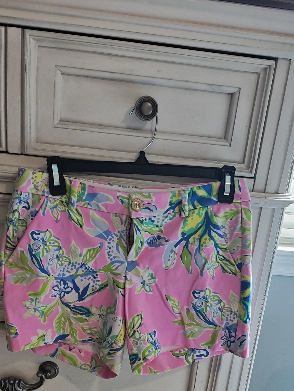 Lilly Pulitzer Pink Floral Print Bermuda Shorts